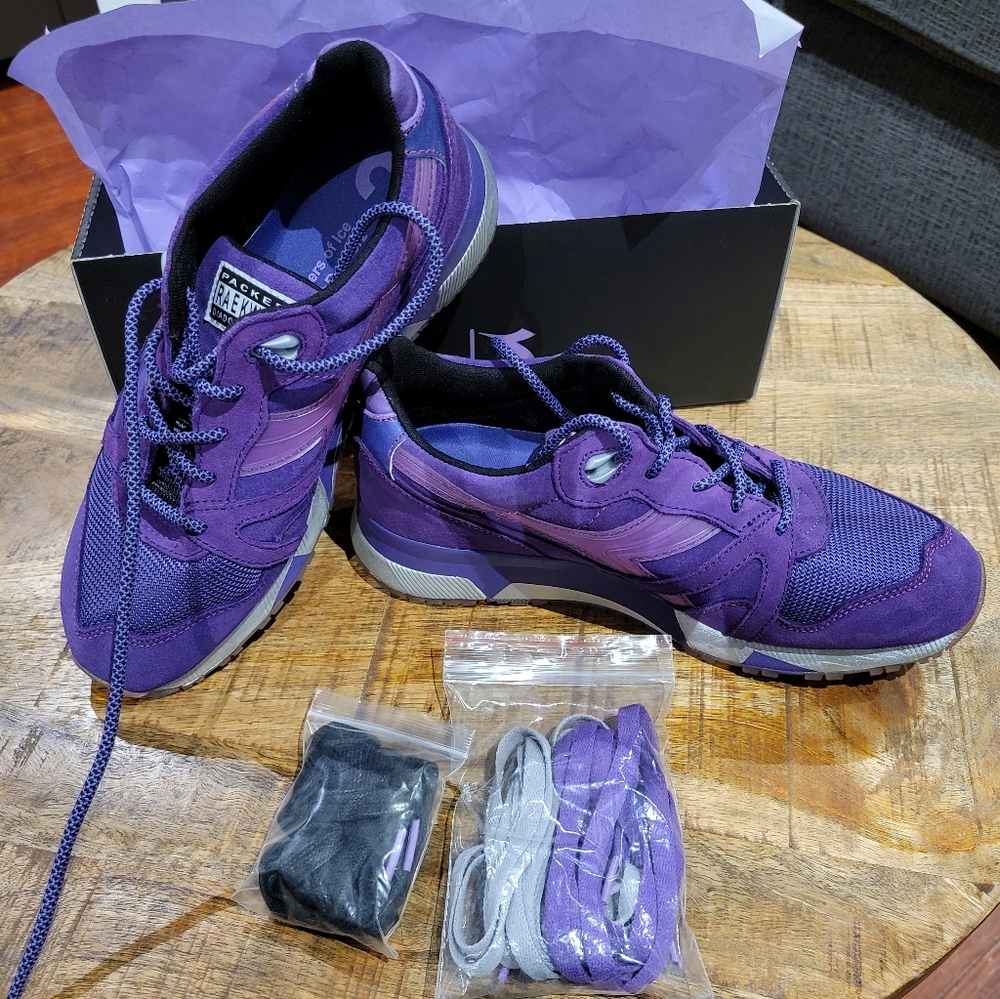 Never Worn Signed Diadora N9000 Purple Tape